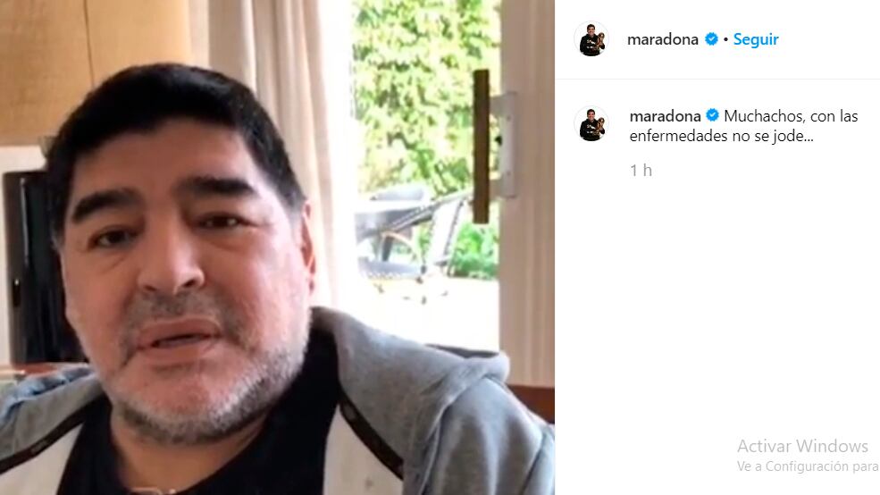 "Tiran para crear confusión y a mí no me va", explicó el Diego.