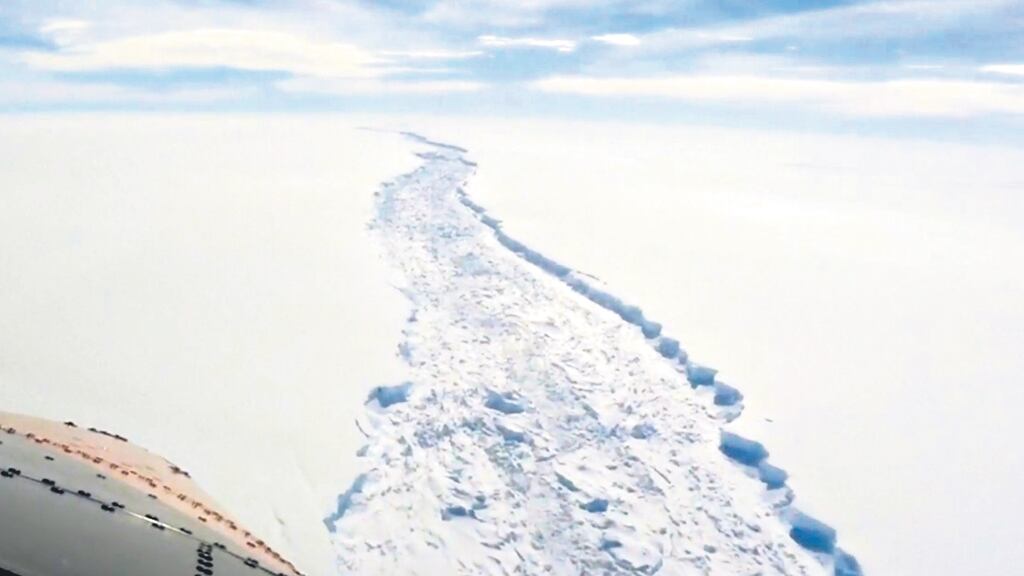 La grieta fue detectada en 2005 y monitoreada por glaciólogos de todo el mundo.