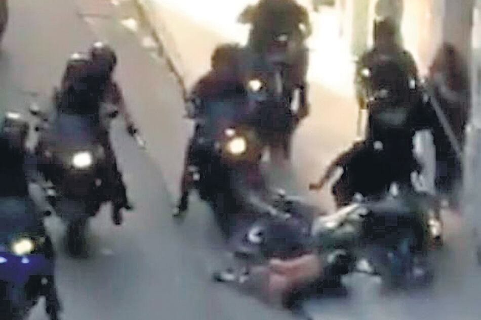 El 18 de diciembre pasado Dante Barisone conducía la moto que atropelló a Alejandro Rosano en la zona del Congreso.