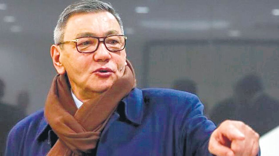 El presidente de la AIBA, Gafur Rakhimov, durante su presentación en Tokio.