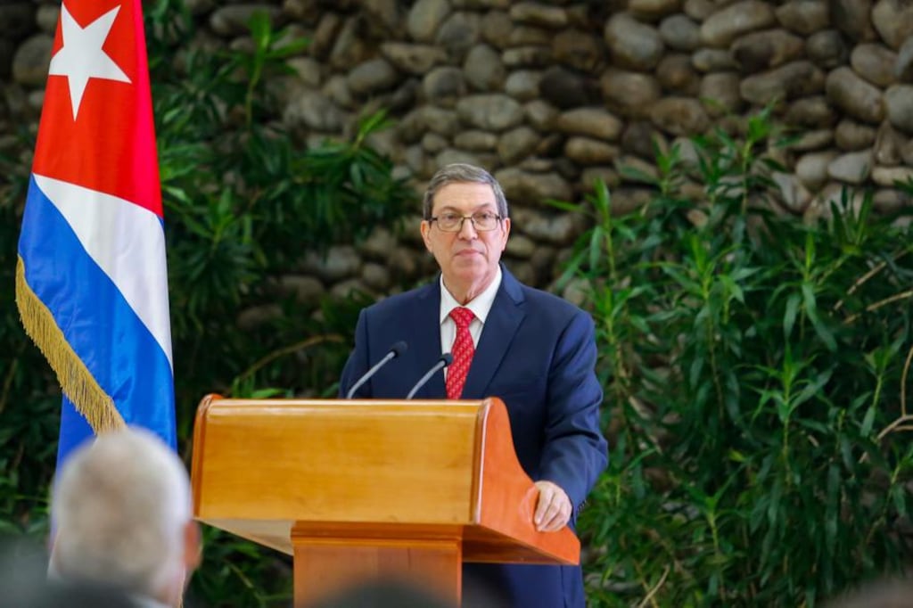 El canciller cubano, Bruno Rodríguez.