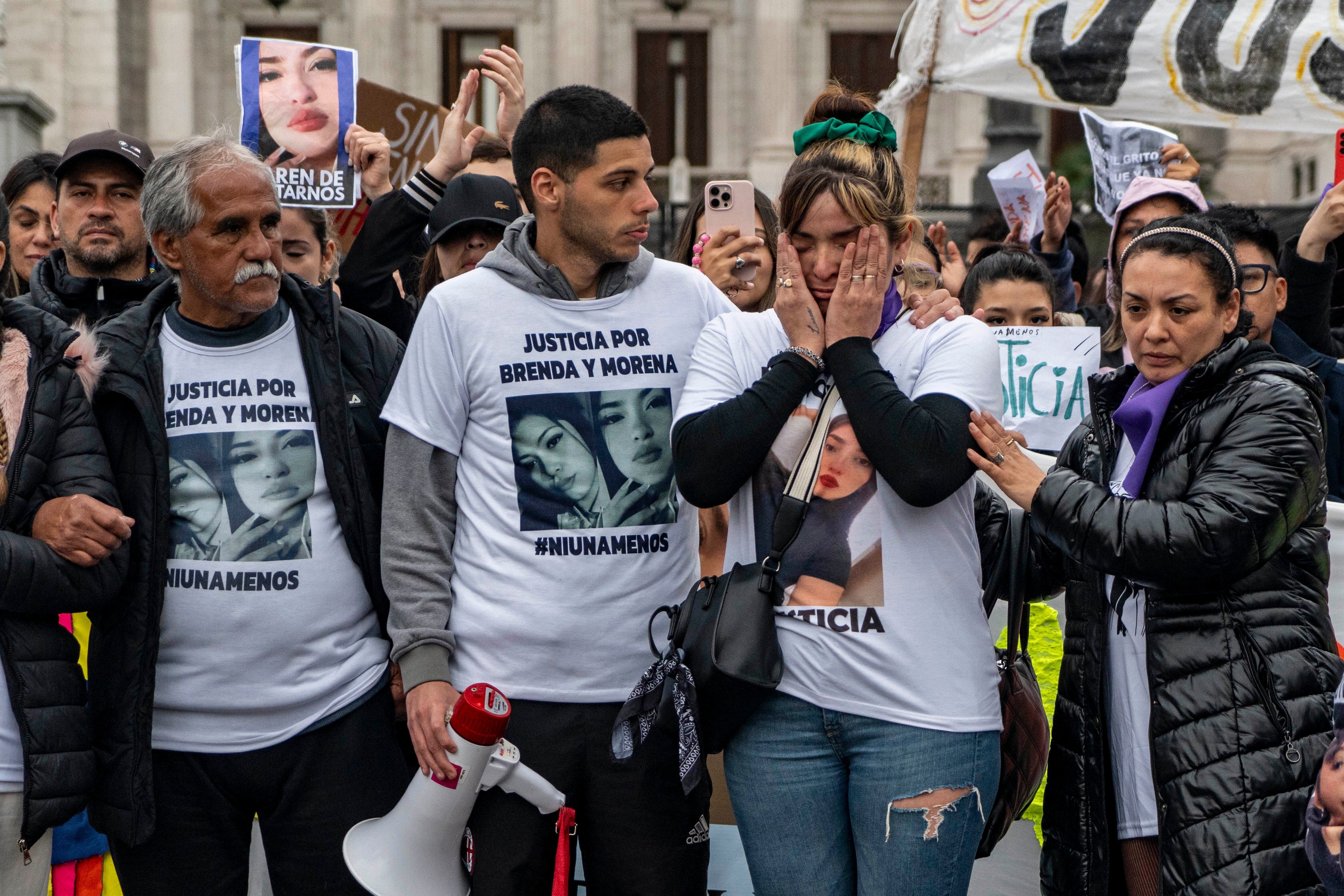 Una movilización por el triple femicidio.