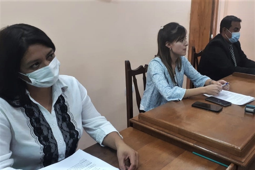 María Pía MOlina, presidiendo la sesión especial.