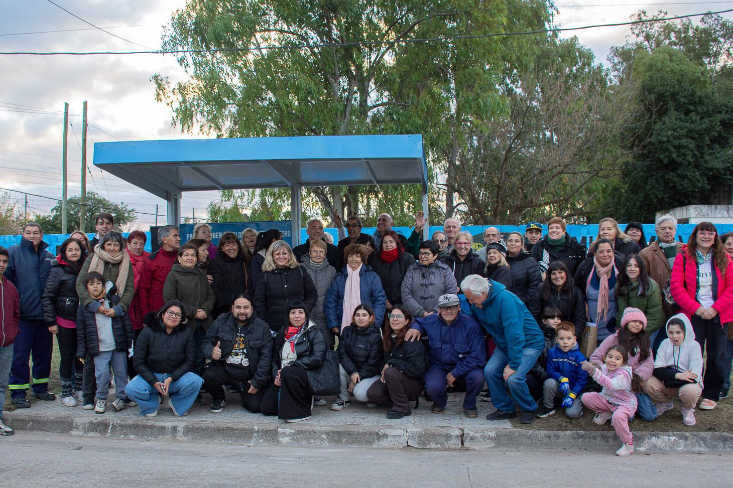 En el día del homenaje, los vecinos acompañaron en gran número.