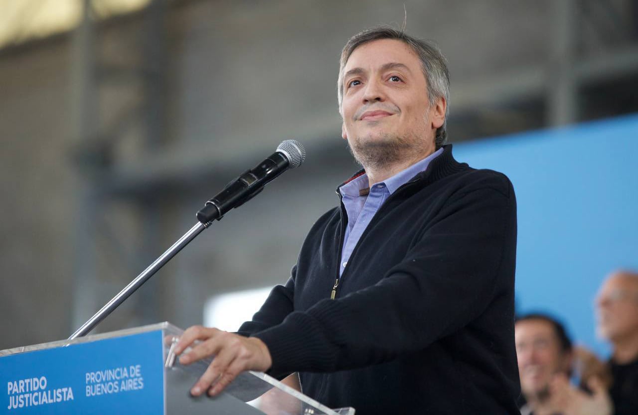 Máximo Kirchner preside el PJ de la provincia de Buenos Aires.