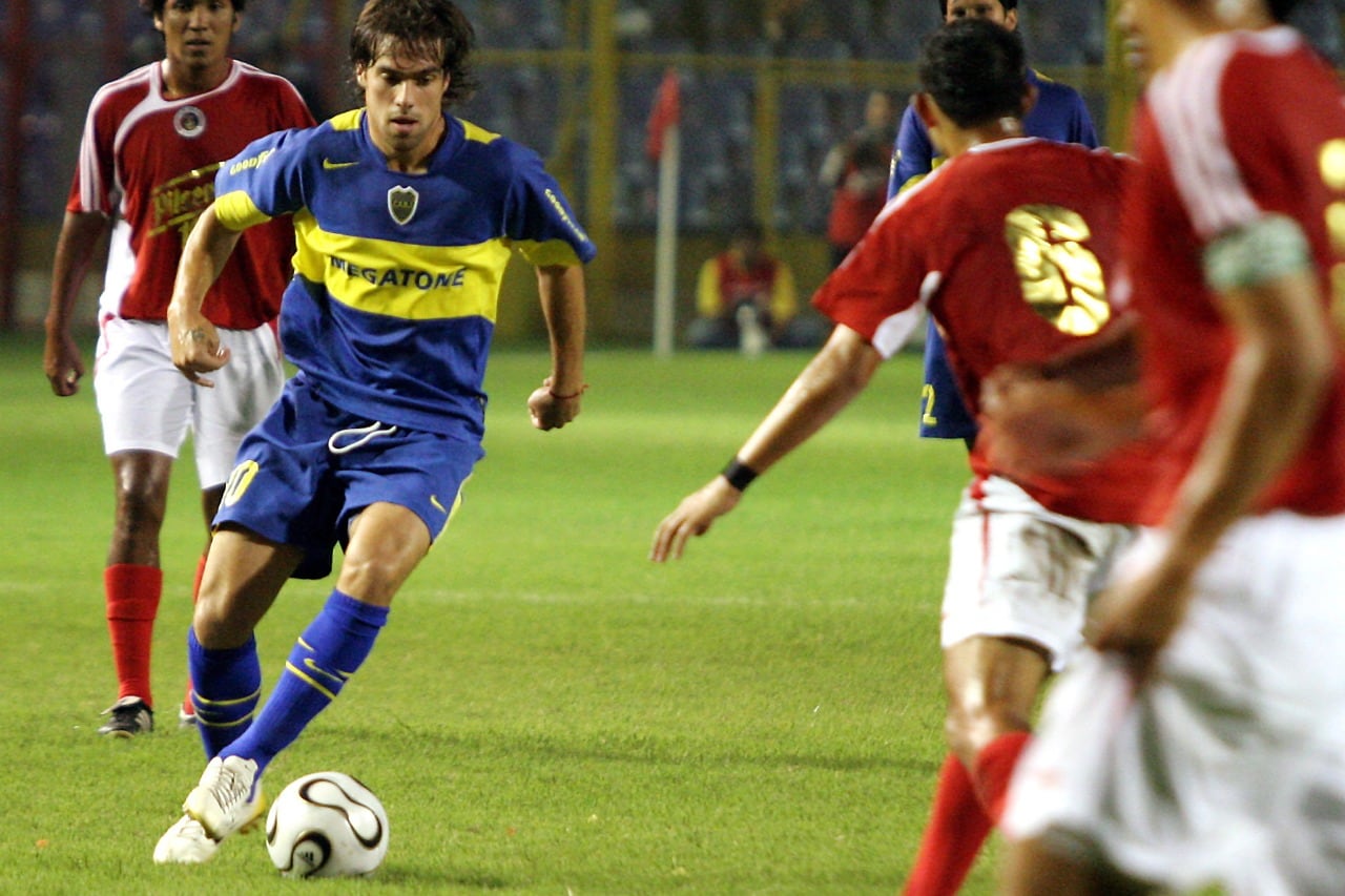 Federico Insúa, cuando jugaba en Boca, antes de ser transferido a Alemania