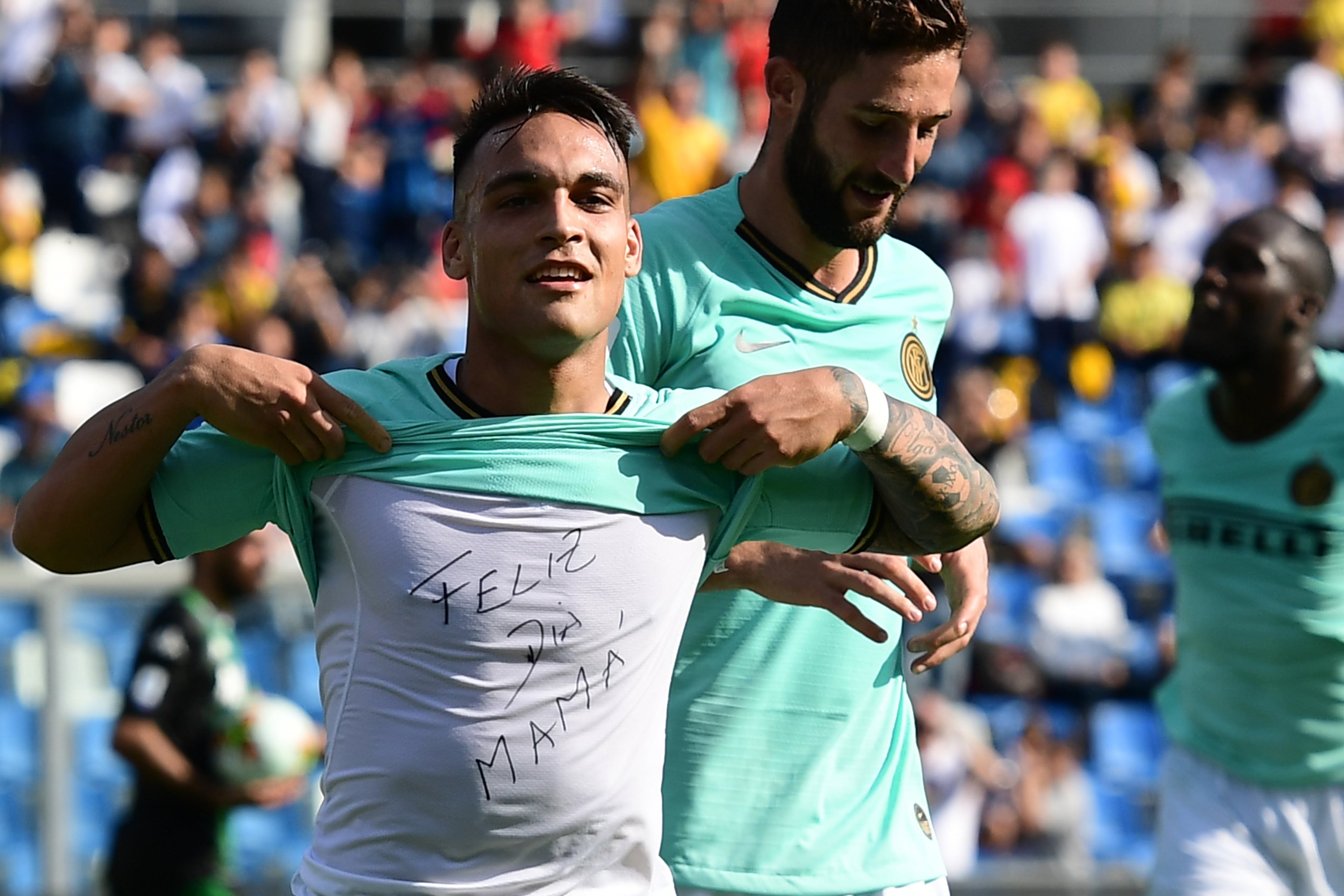 Lautaro Martínez marcó dos para el Inter.