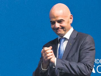 El presidente Infantino.
