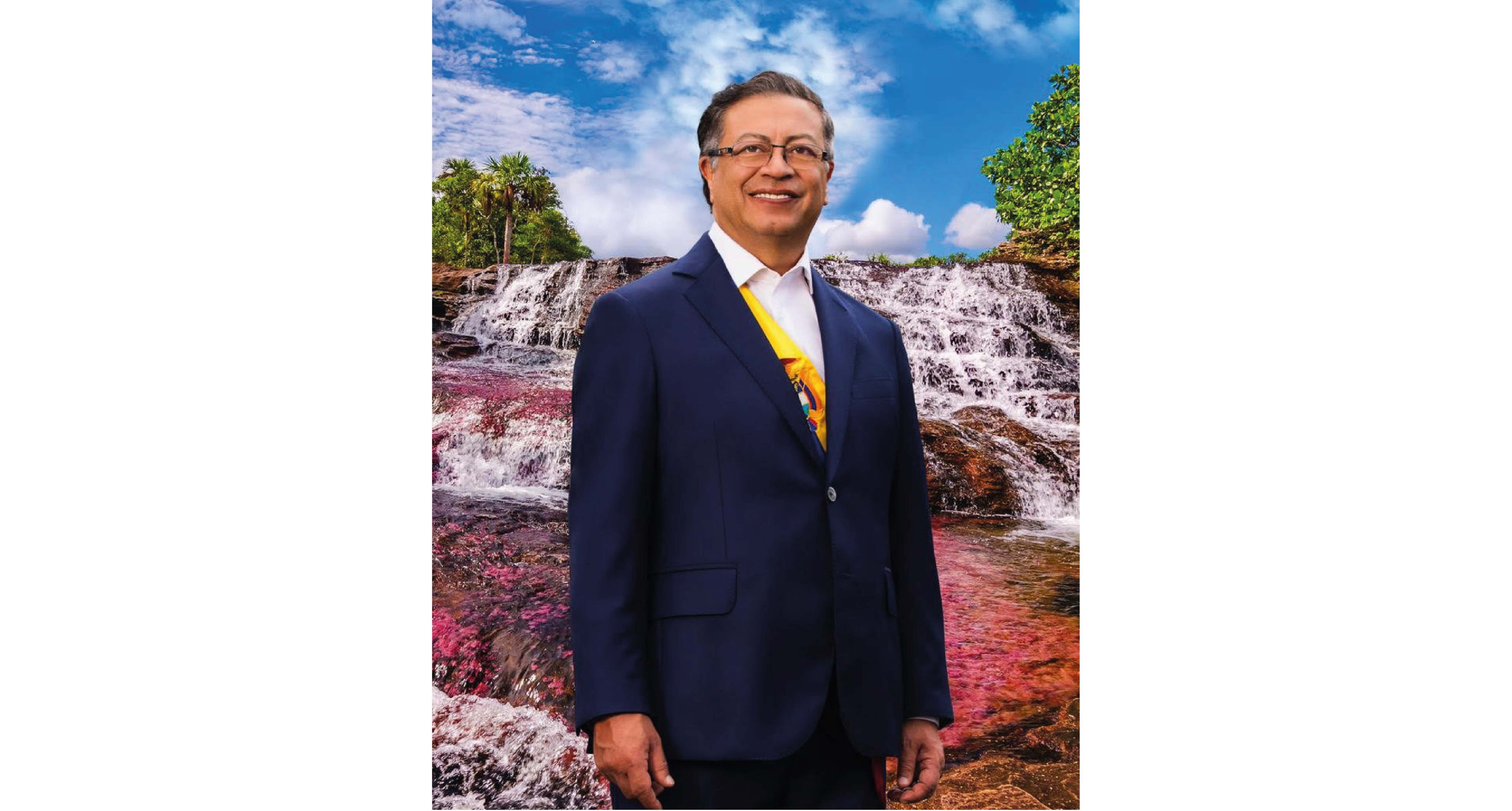 Foto oficial del presidente electo Gustavo Petro divulgada este domingo / Twitter de Gustavo Petro