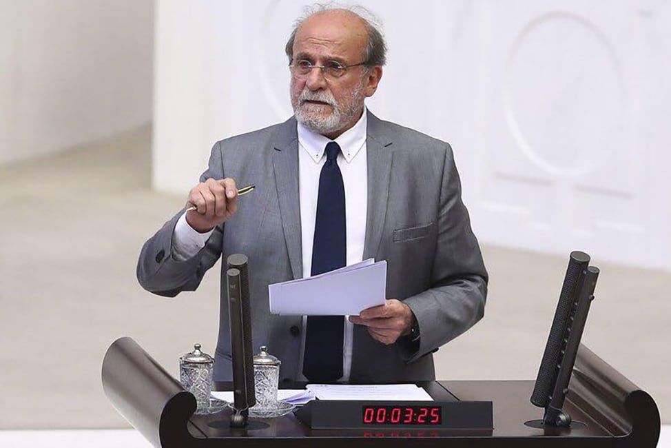 Ertuğrul Kürkçü, presidente honorario del Partido Democrático del Pueblo.