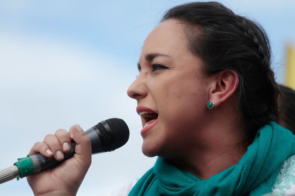  La ex Presidenta de la Asamblea Nacional, Gabriela Rivadeneira, hoy refugiada en la Embajada de México