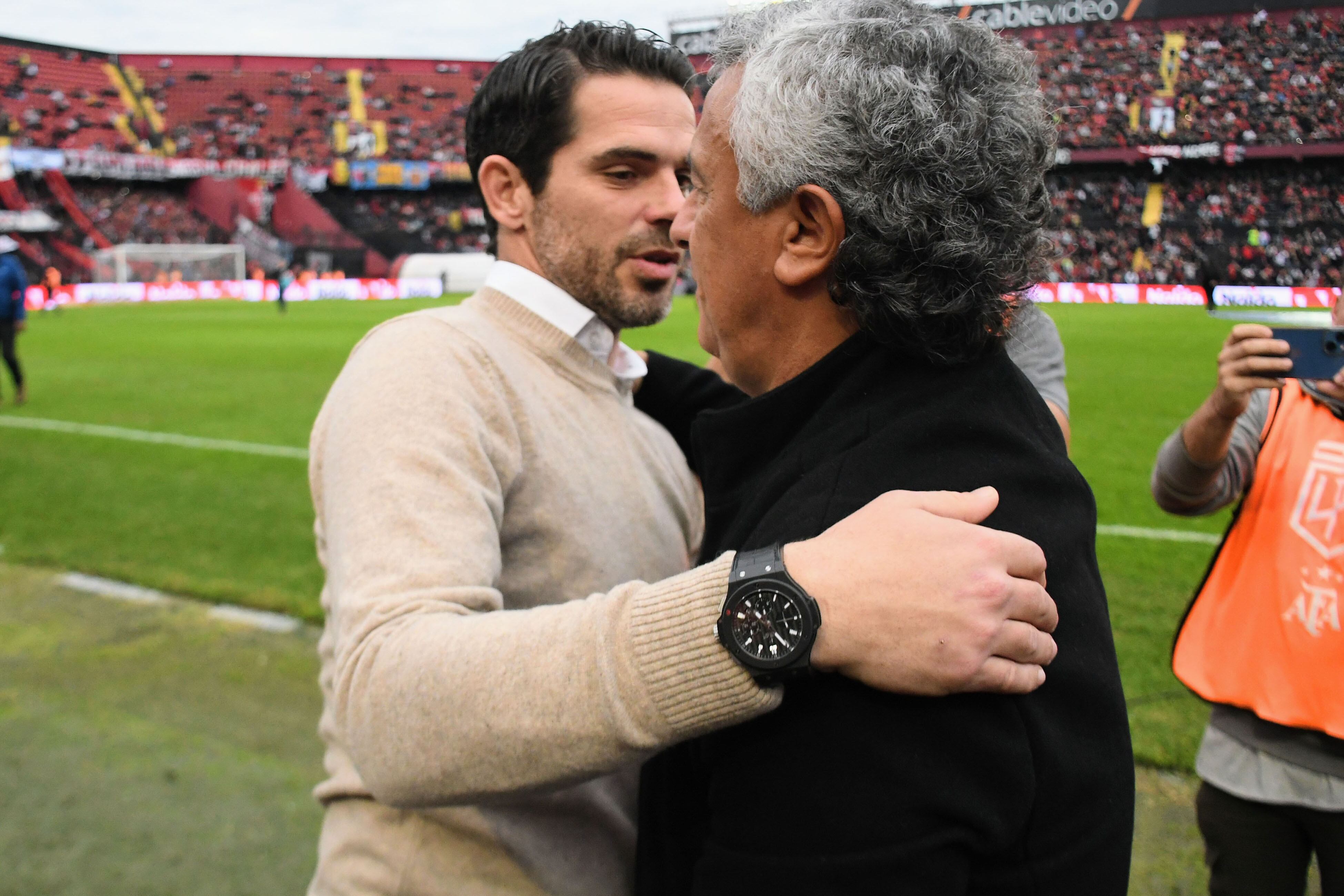 Gago y Gorosito, en un encuentro previo.
