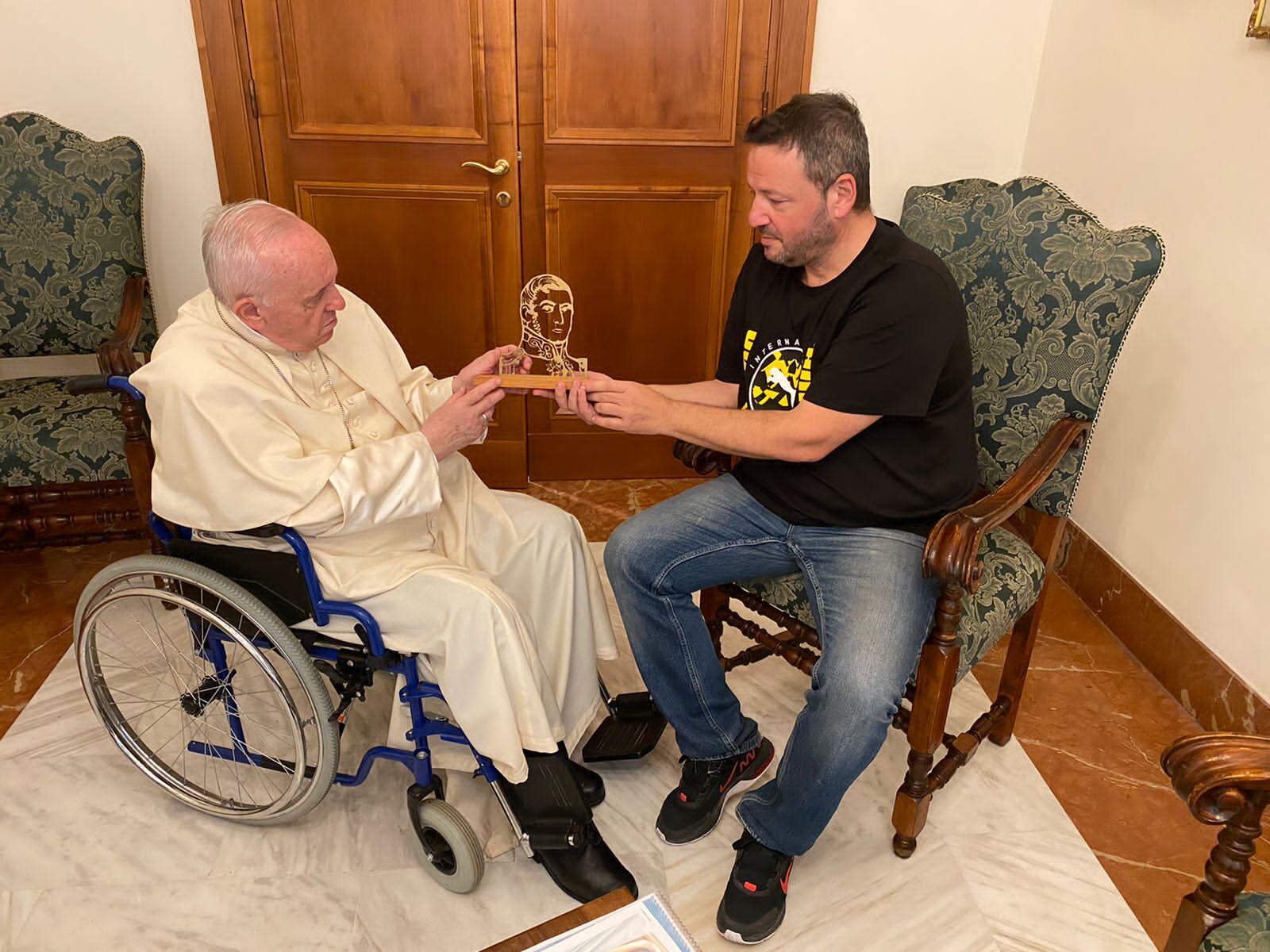 Marmo con Francisco.