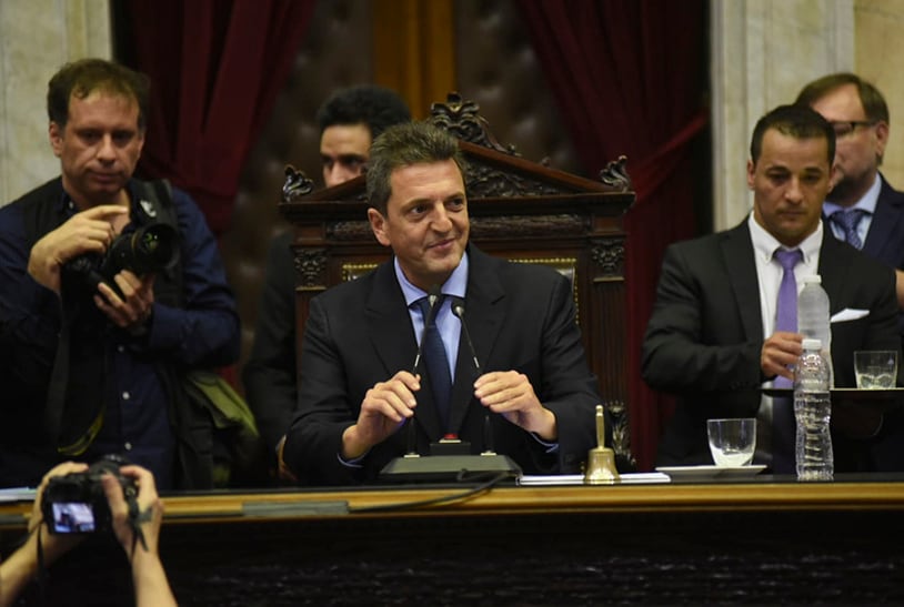 El presidente de la Cámara de Diputados, Sergio Massa, confirmó el cronograma de las leyes de emergencia.