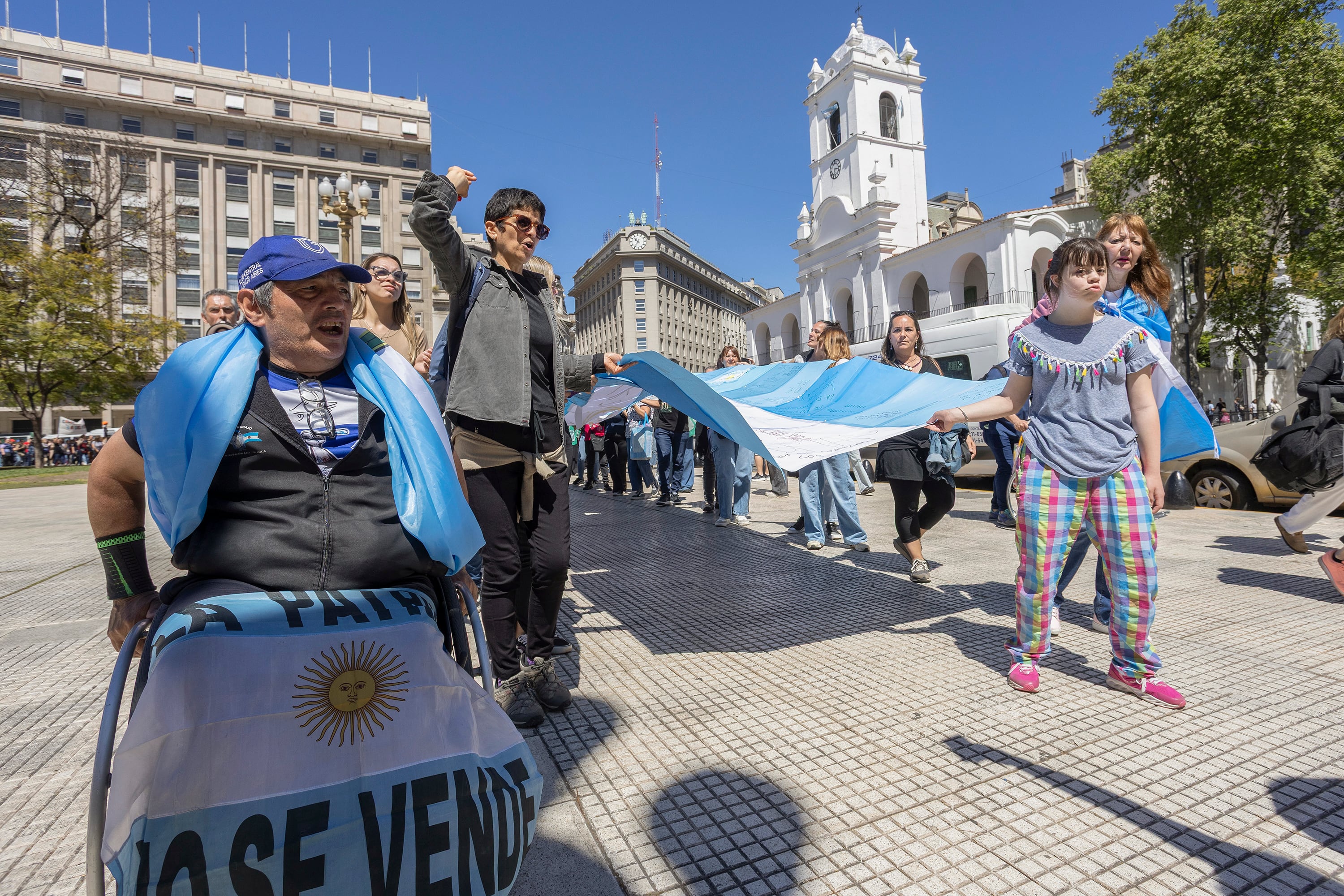 Protesta por recortes discapacidad-01/10/2025