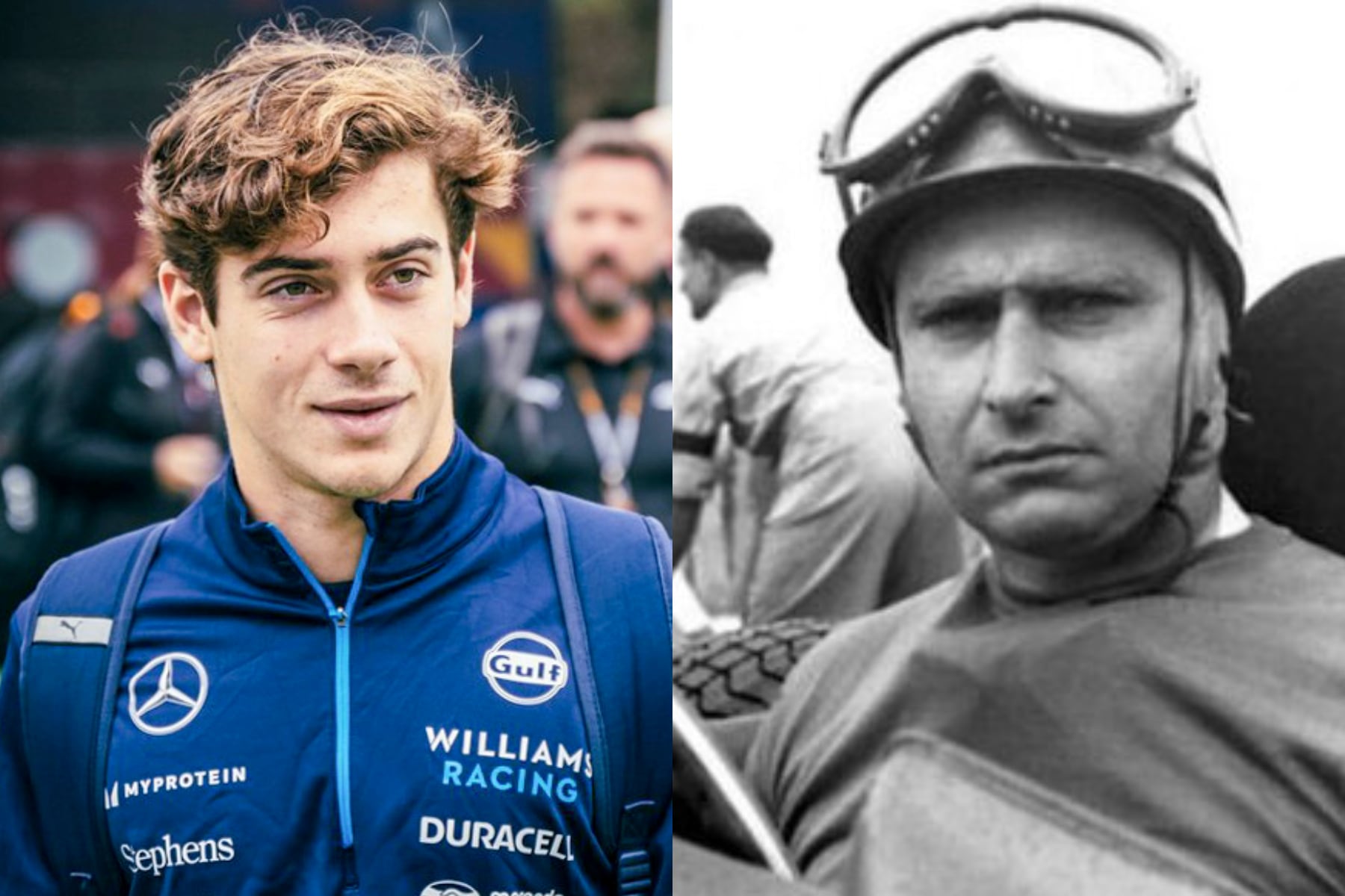 Franco Colapinto recibió el apoyo de la familia de Fangio: "Disfrutá este momento a pleno"