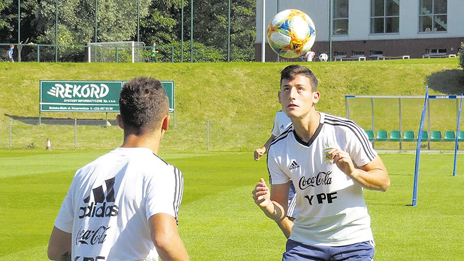 La Sub 20 se entrenó ayer en el predio Rekord, en la ciudad de Bielsko-Biala.