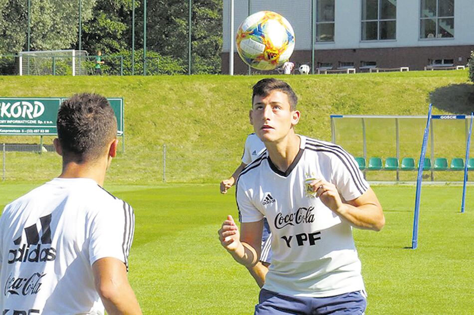 La Sub 20 se entrenó ayer en el predio Rekord, en la ciudad de Bielsko-Biala.
