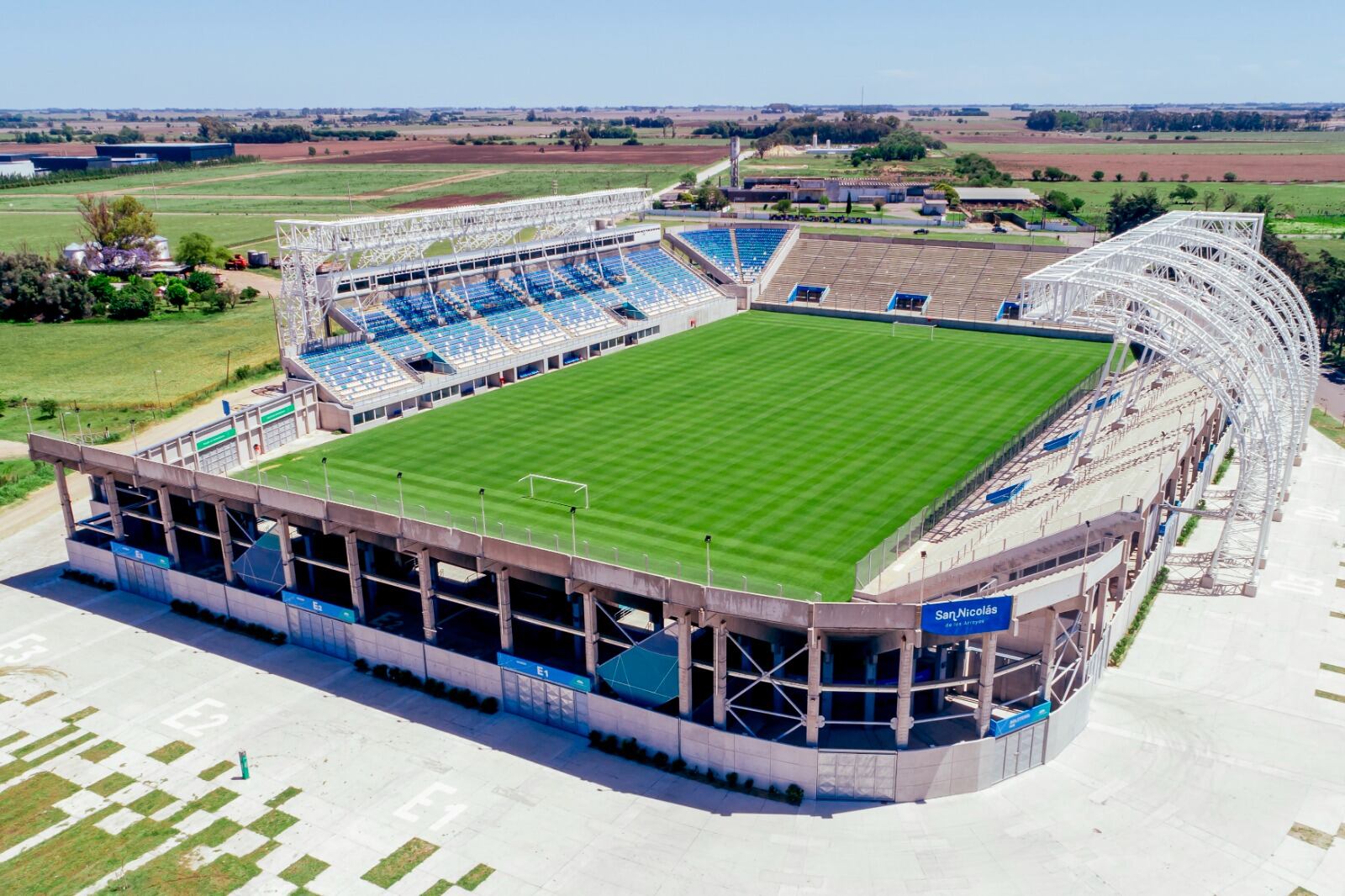 El estadio de la ciudad de San Nicolás.