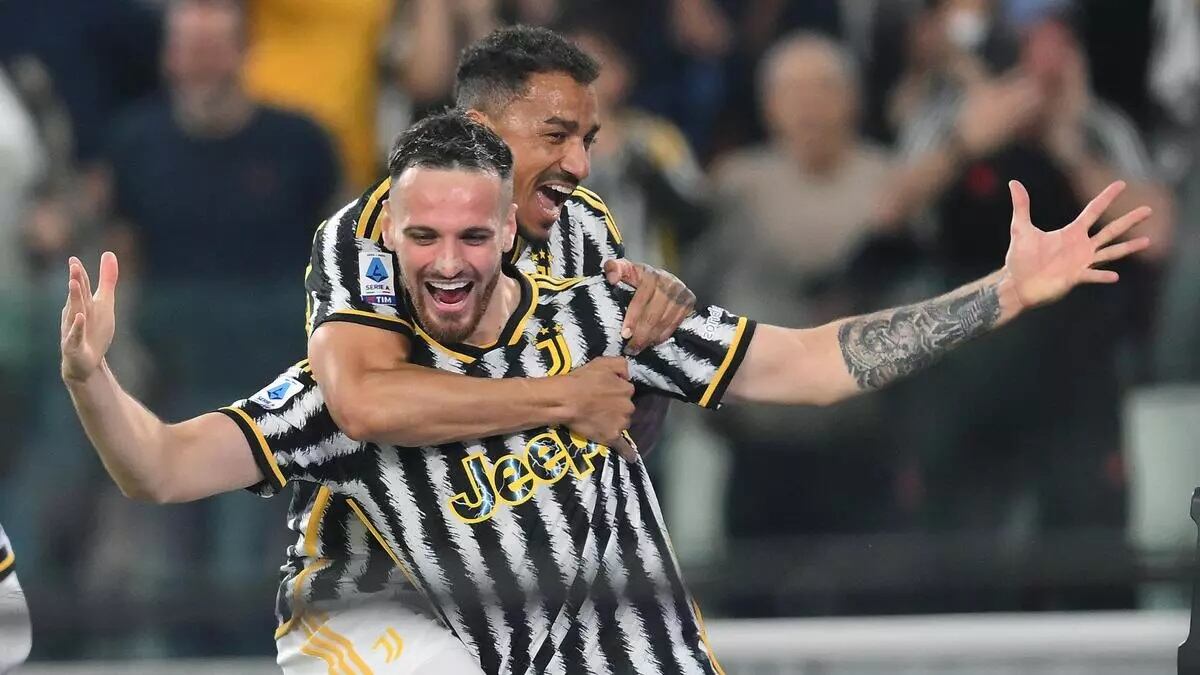 Gol de Gatti, celebra la Vecchia Signora