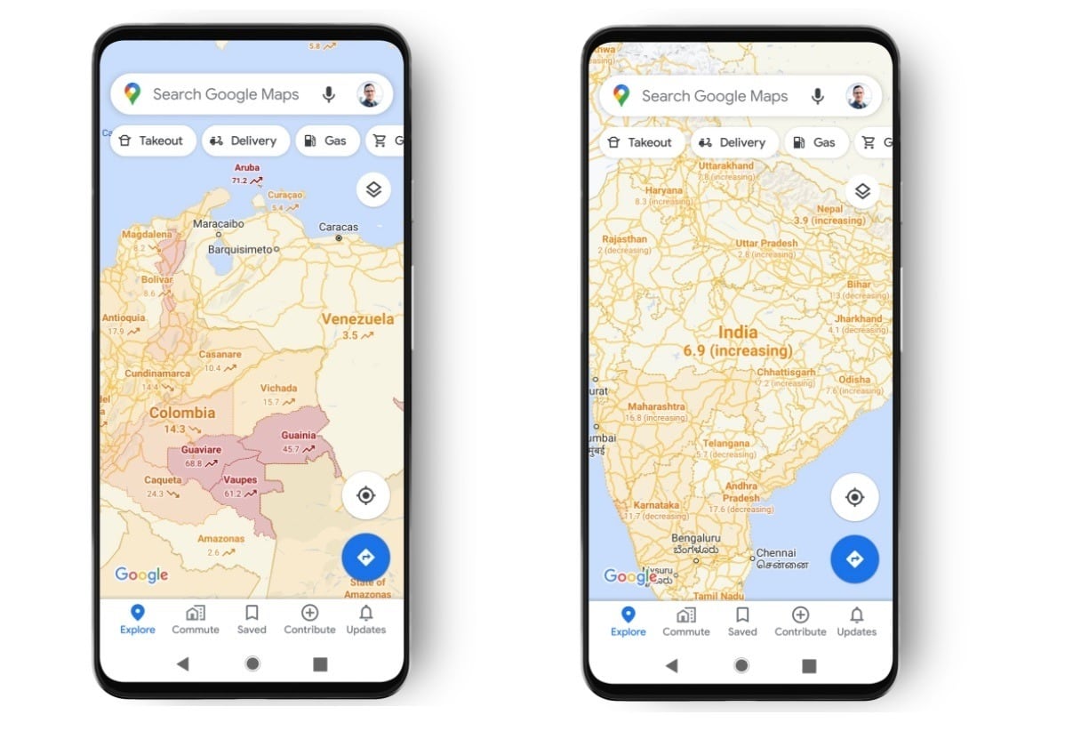 Google Maps y la nueva capa adicional sobre la Covid-19 para hacer frente a la pandemia.