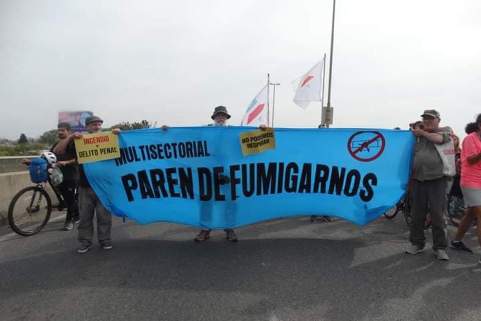 La multisectorial espera leyes de protección contra agroquímicos.