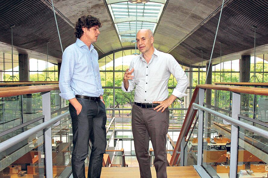 Horacio Rodríguez Larreta y Martín Lousteau, enemigos locales y aliados nacionales.