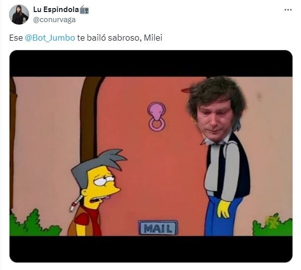 Los mejores memes del "bait" a Javier Milei y "Toto" Caputo citando a "Jumbo bot" y "Coto bot" para medir la inflación