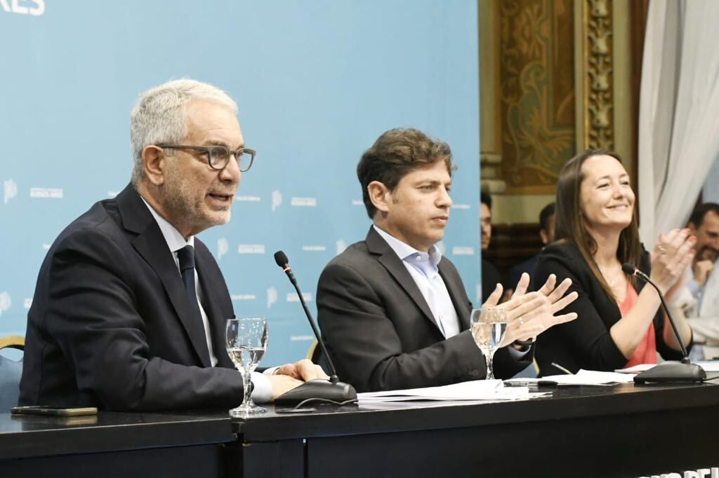 Axel Kicillof, Julio Alak y Ana Laura Ramos