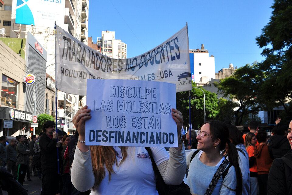 Esta semana habrá un paro de 48 en las universidades nacionales. Imagen: Valeria Ruiz