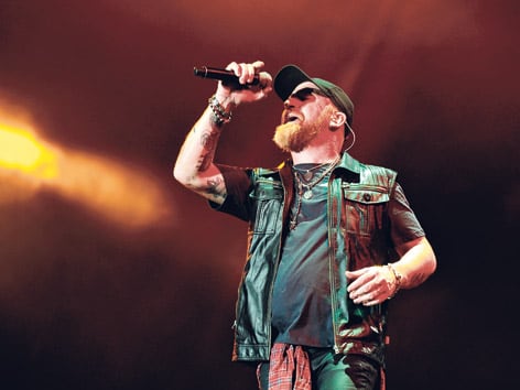 Rolando Sartorio, cantante y guitarrista de La Beriso. 