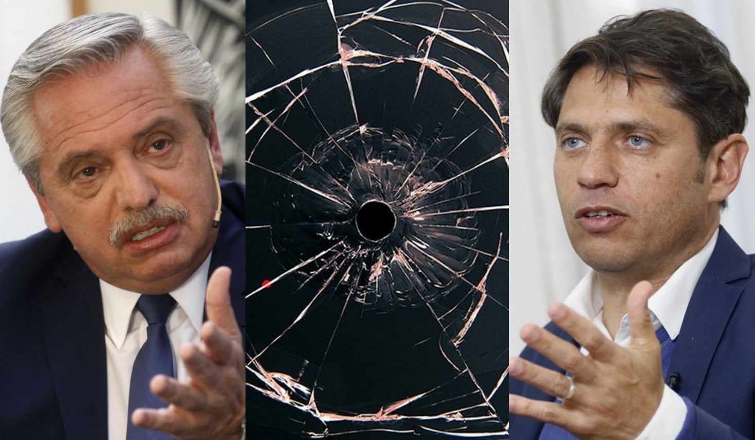 Presidente Alberto Fernández y gobernador Axel Kicillof.