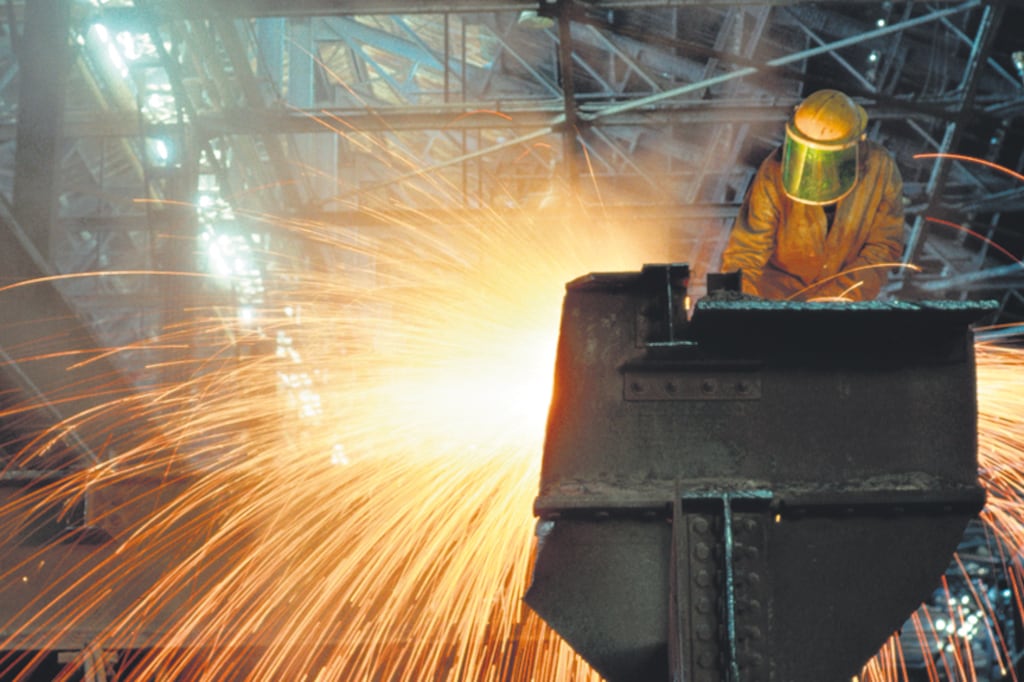 El repunte de la siderurgia explicó la suba del rubro Metálicas Básicas.