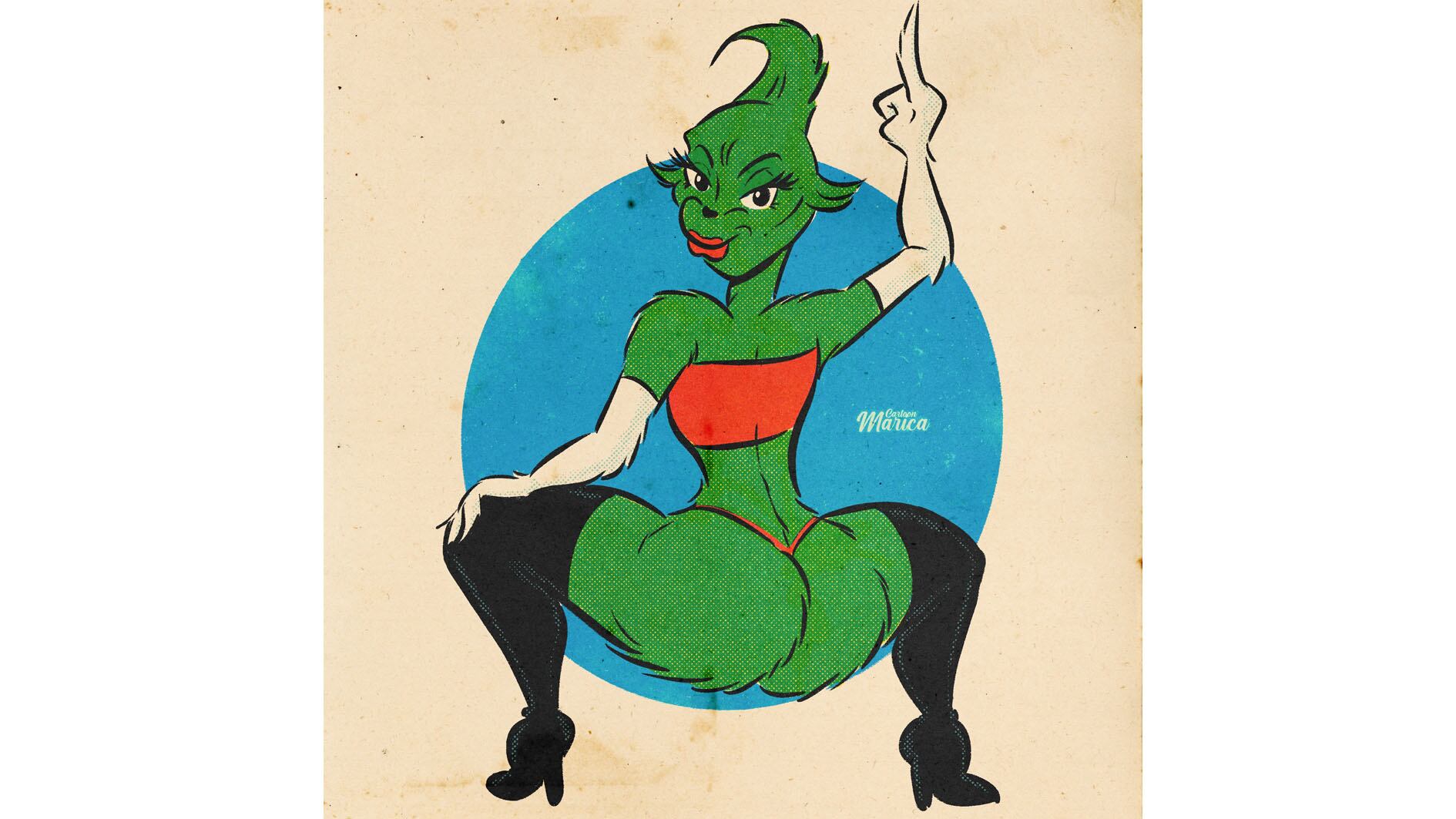 Una de las ilustraciones de Cartoon Marica, creación de la artista trans no binaria Tin.