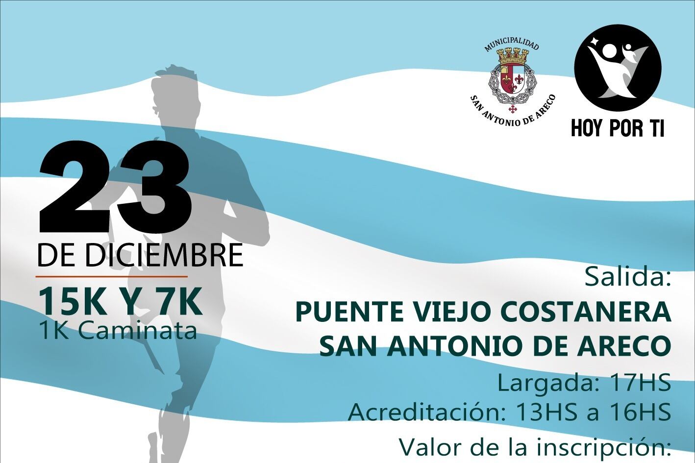 El sábado 23 se hará la carrera.