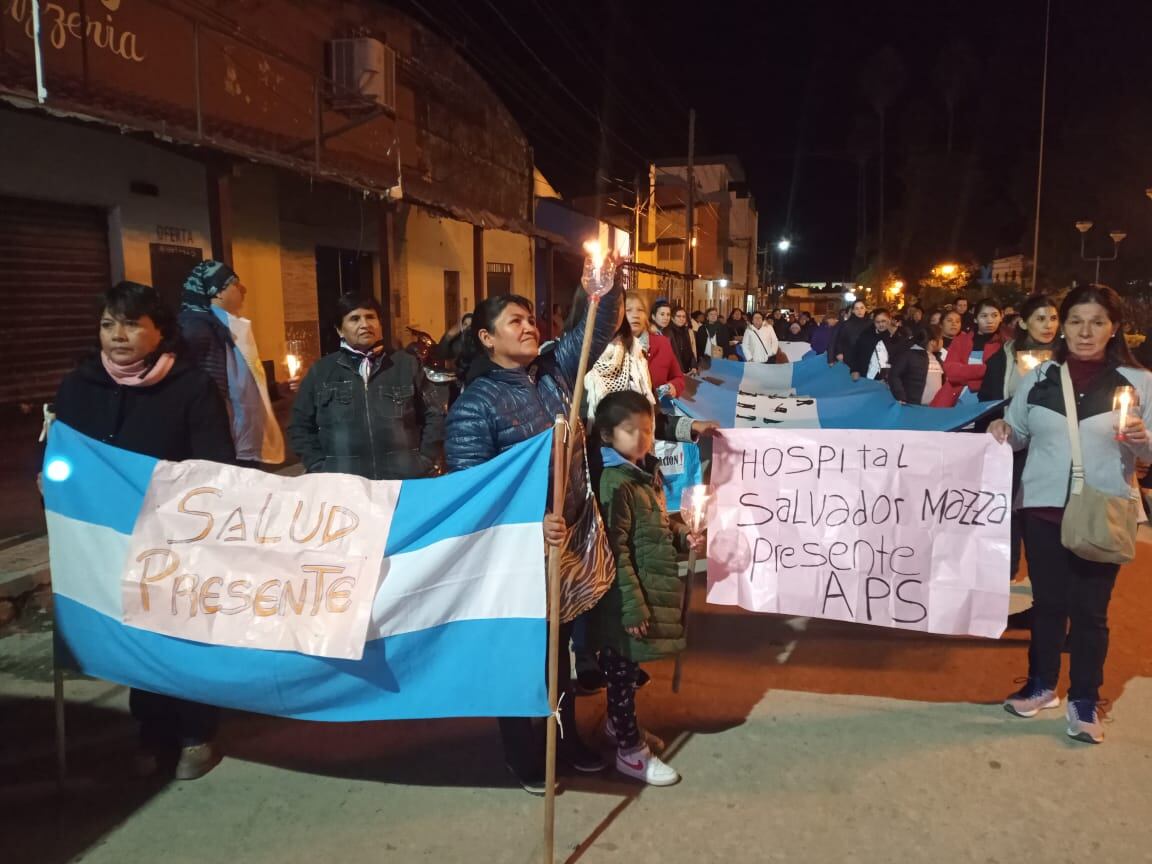 Ayer hubo marchas de trabajadores de la salud.