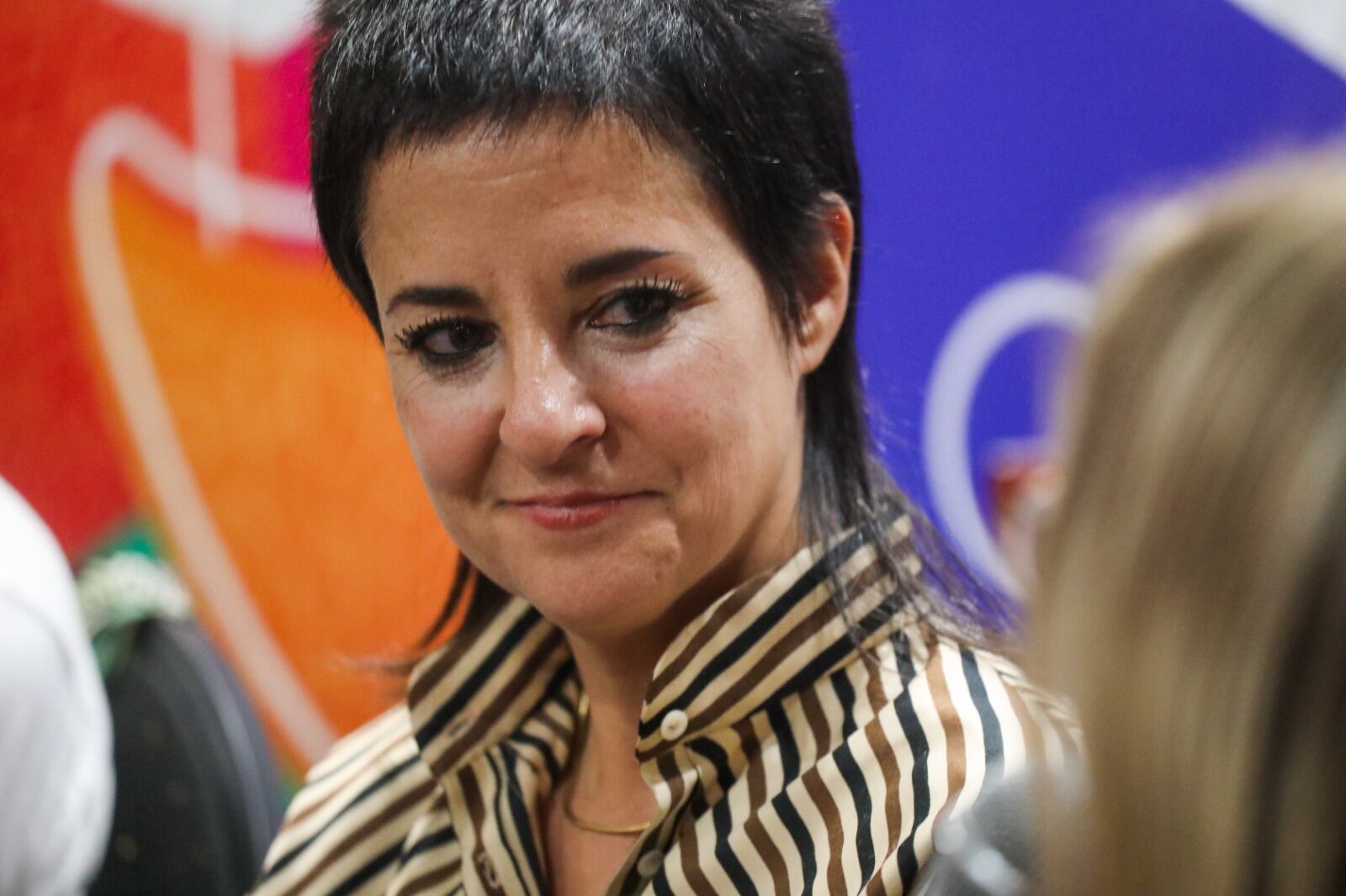 La autora en la Feria del Libro