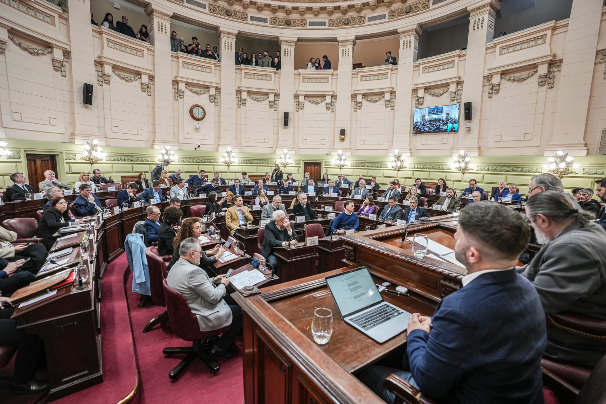 Una de las sesiones de la Convención Reformadora de la Constitución de Santa Fe en la Legislatura.
