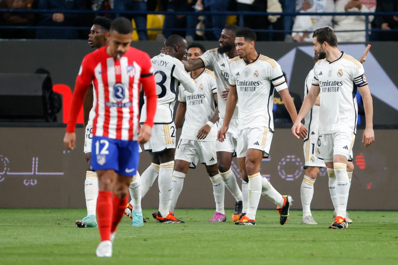 El festejo de uno de los goles de Real Madrid