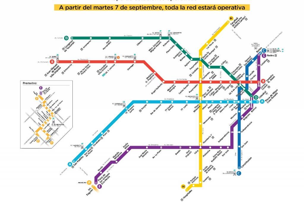 Reabrieron las últimas 10 estaciones de subte que estaban cerradas por la pandemia.