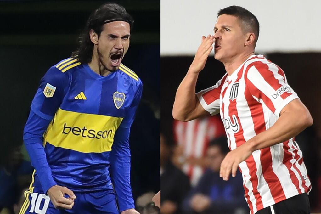 Cavani y Carrillo, las cartas de gol de Boca y Estudiantes