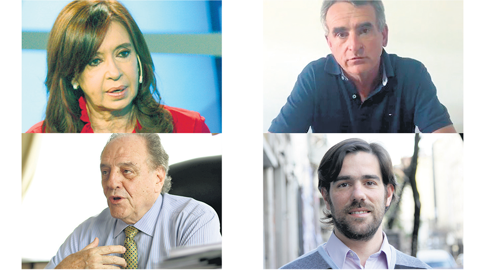 Cristina Kirchner, Agustín Rossi, Carlos Heller y Nicolás Del Caño, críticos con los anuncios presidenciales.
