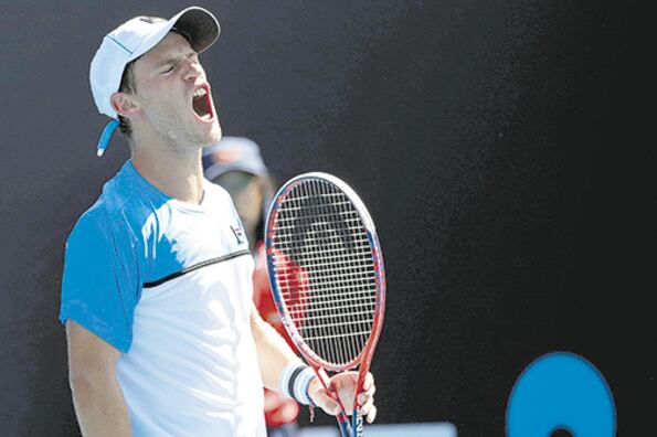La victoria de Schwartzman tuvo como basamento el sólido juego desde el fondo de la cancha.