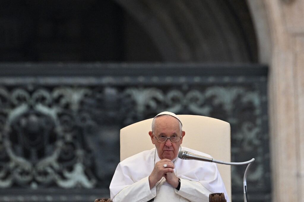 El presidente ucraniano ha invitado al papa a visitar el país, pero Francisco siempre ha contestado que lo hará cuando pueda también ir a Moscú. (Foto: Filippo Monteforte/AFP)