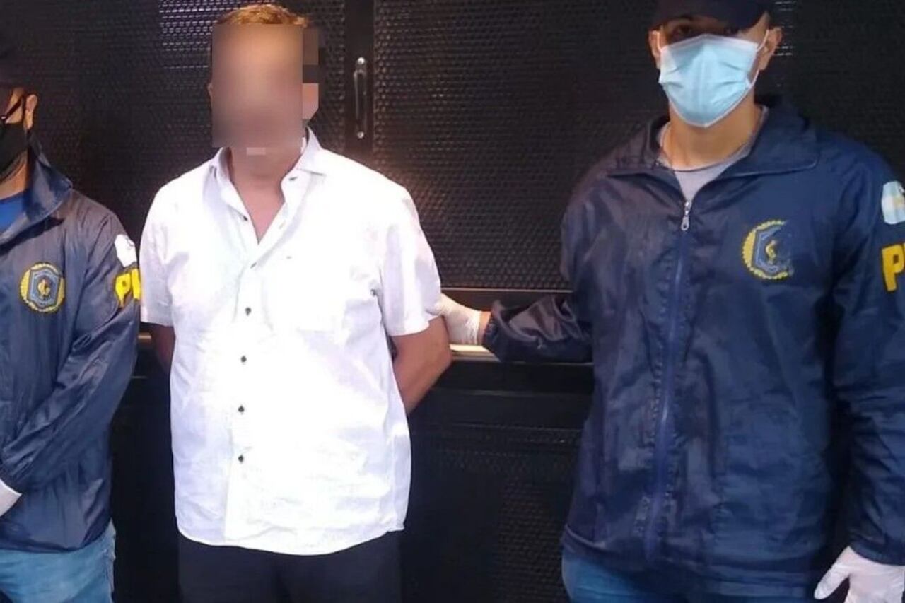 El contador detenido por la Policía Federal.