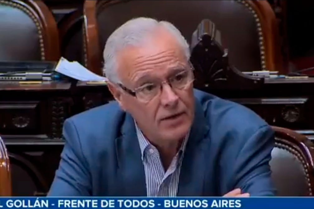 Daniel Gollán, durante su intervención. 