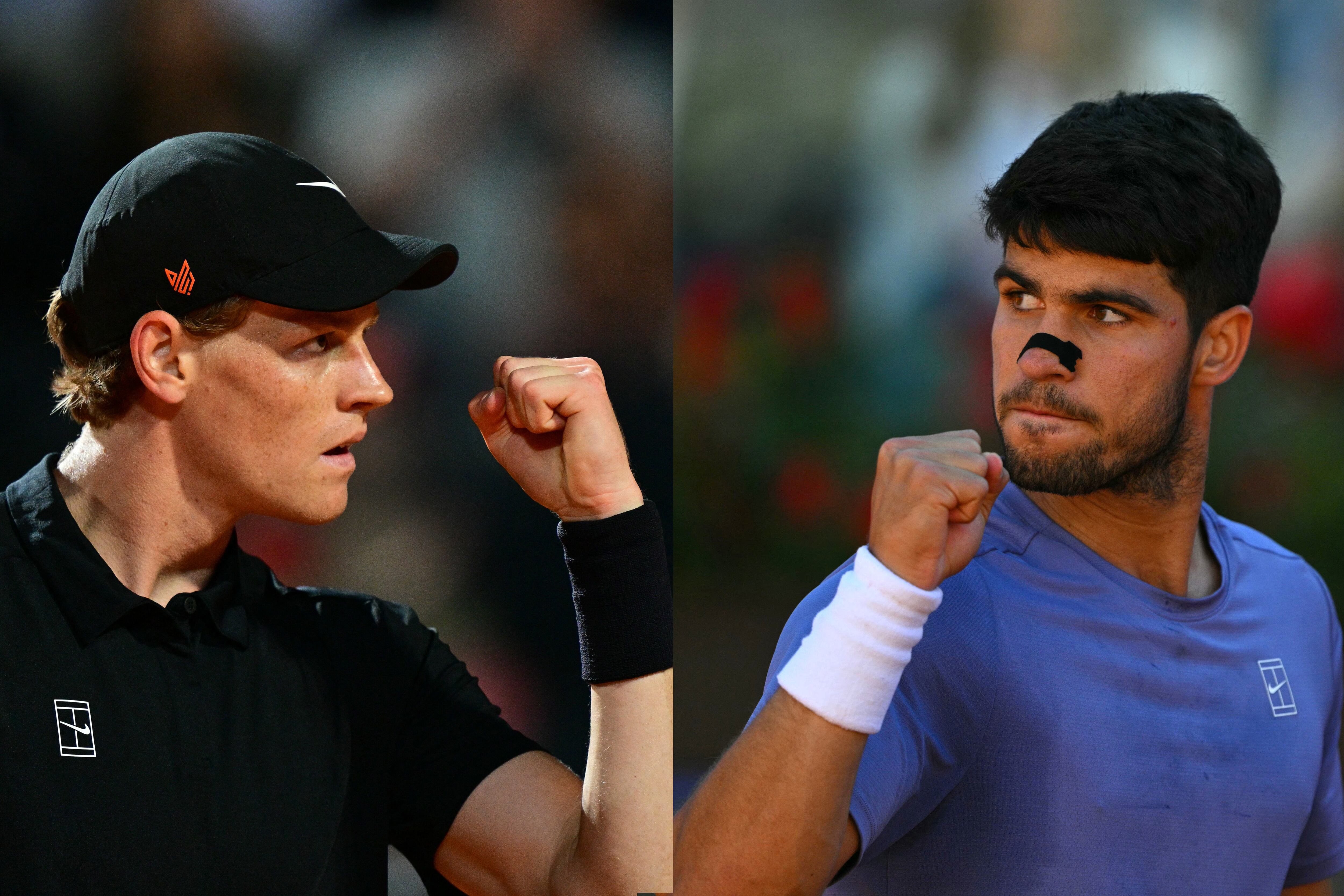 Sinner y Alcaraz brillaron a lo largo del certamen romano