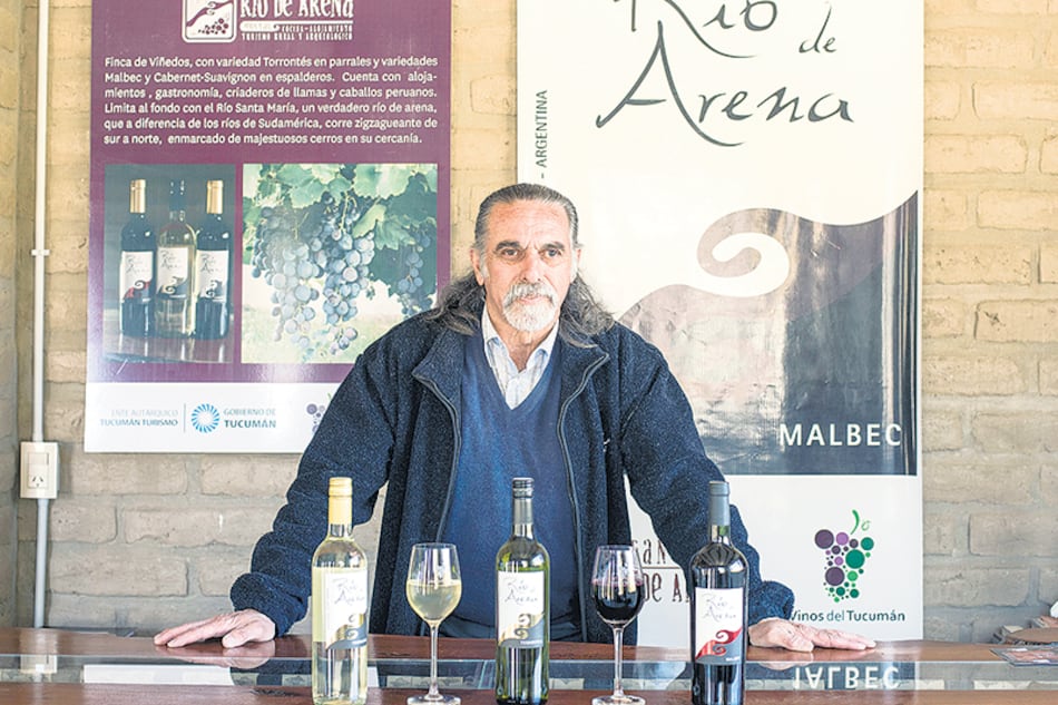 Roberto “Pelín” Corro, alma mater de la bodega y hospedaje Río de Arena.