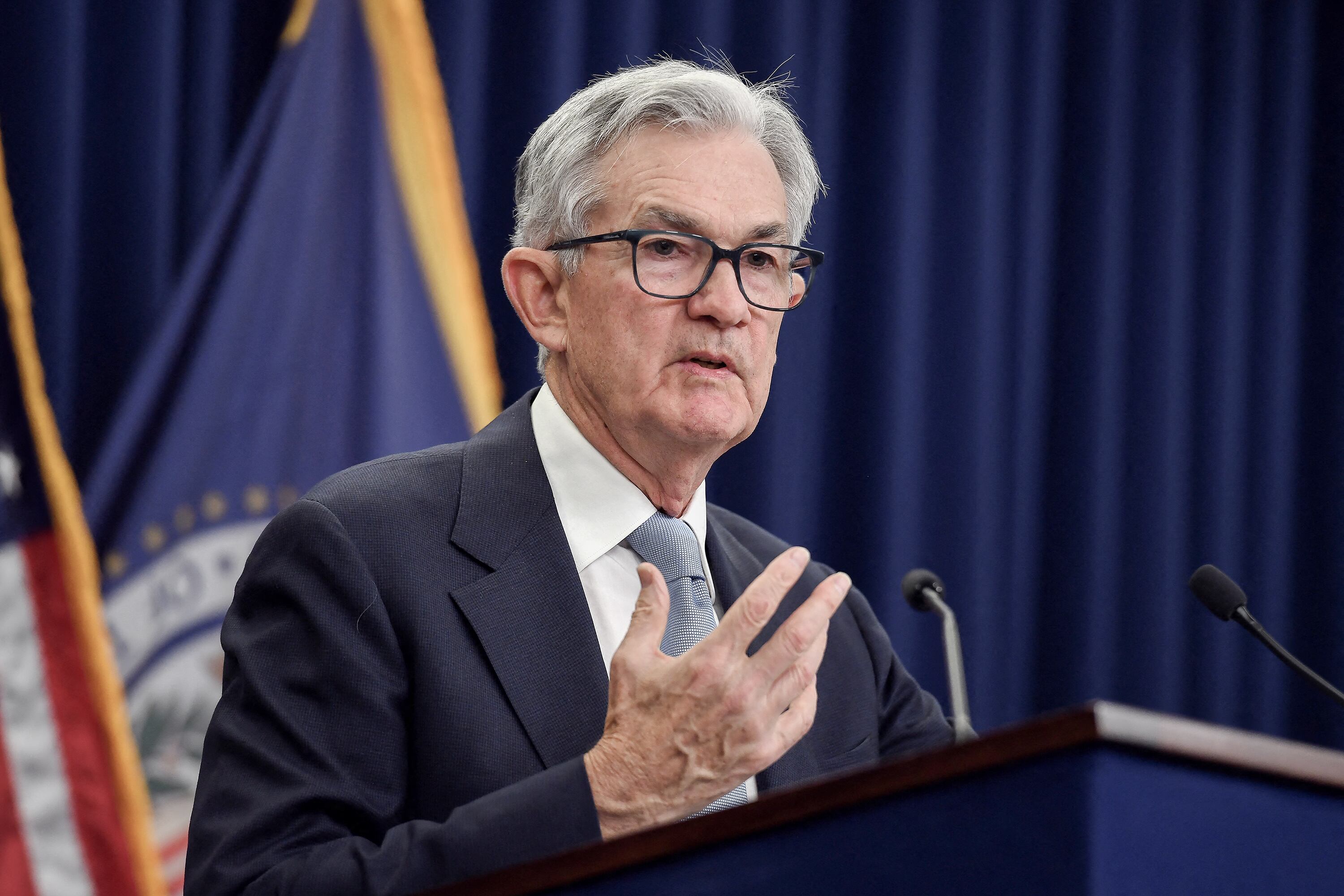 Jerome Powell, presidente de la Reserva Federal.