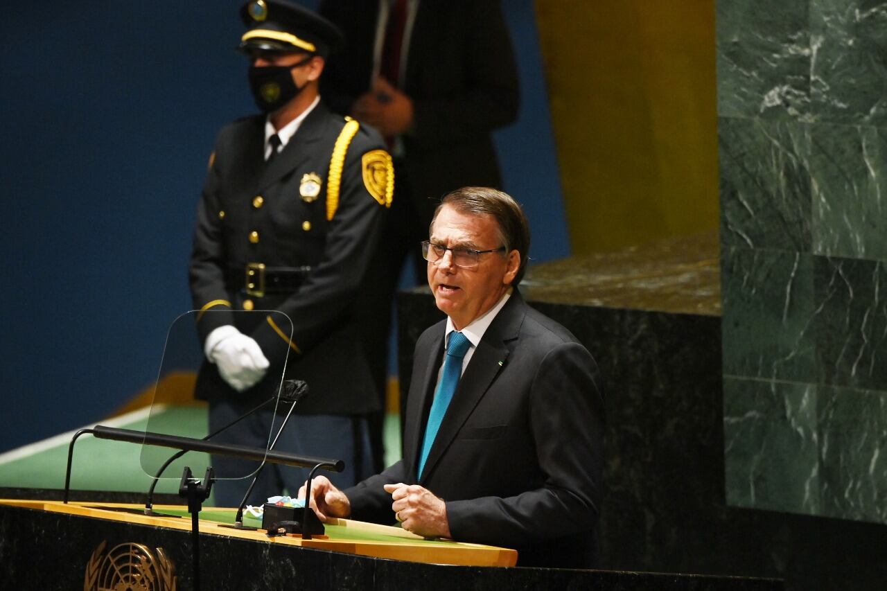 Bolsonaro abre la primera sesión de la Asamblea General de la ONU. 